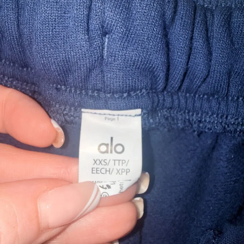 Alo Accolade Sweat Pant - Navy XXS